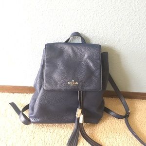 Kate spade backpack with tassel